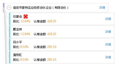 临安市普特实业投资合伙企业 有限合伙